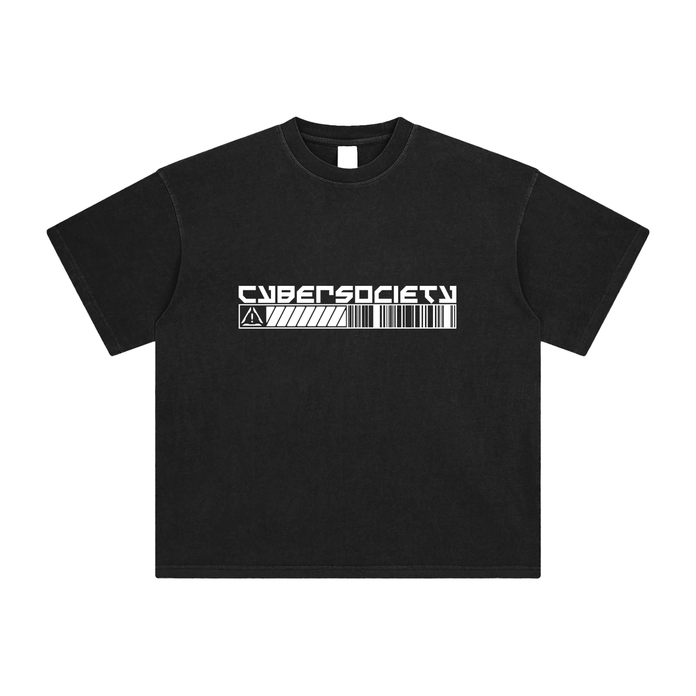 CODE XX9 | Unisex Enzyme Faded Black Tee - CYBERSOCIETY