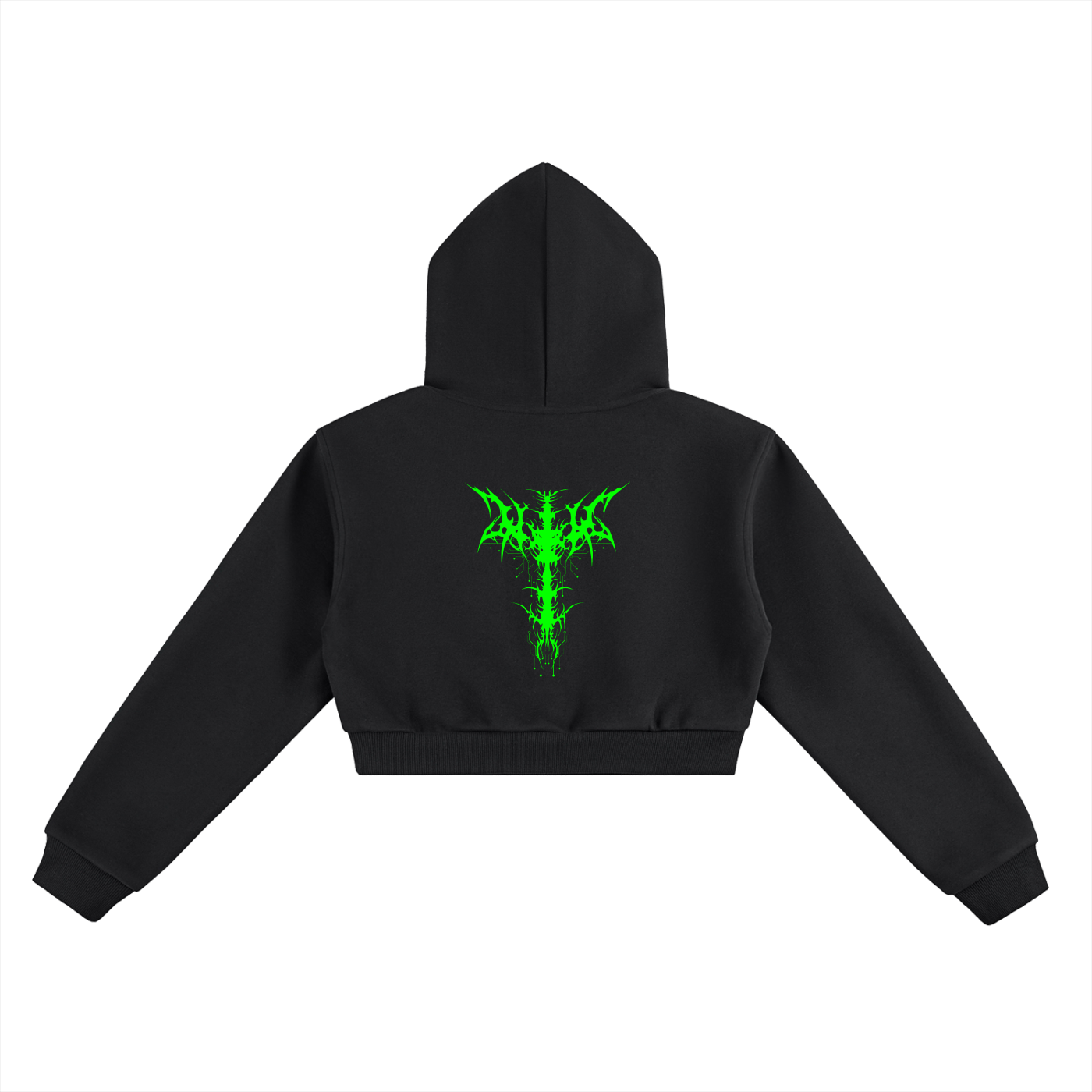 Circuit Leader | Womens Cyberpunk Cropped Hoodie