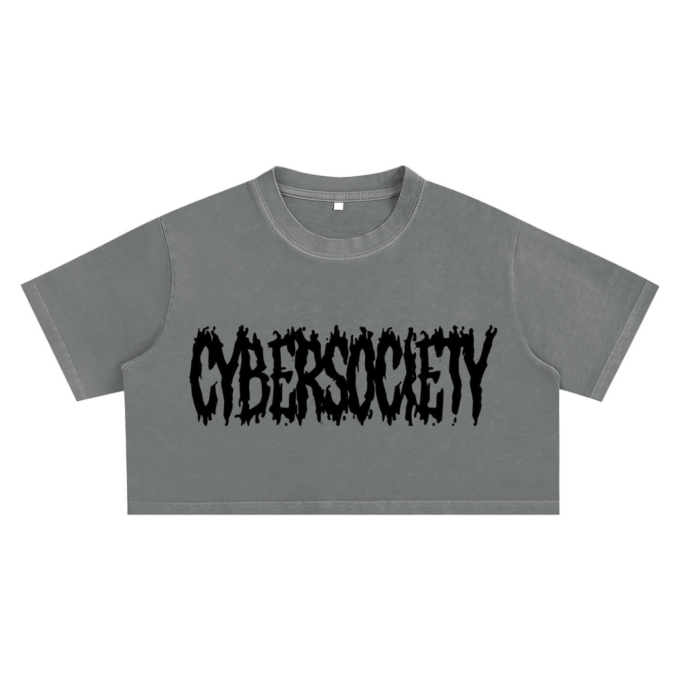 CYB3RMETAL | Nu-metal Colored Crop Top - CYBERSOCIETY