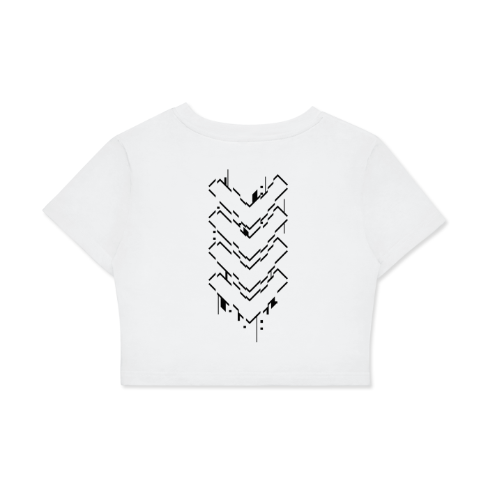 TR1F0RCE - Women's Fitted Crop Tee | Bodycon T-Shirt - CYBERSOCIETY