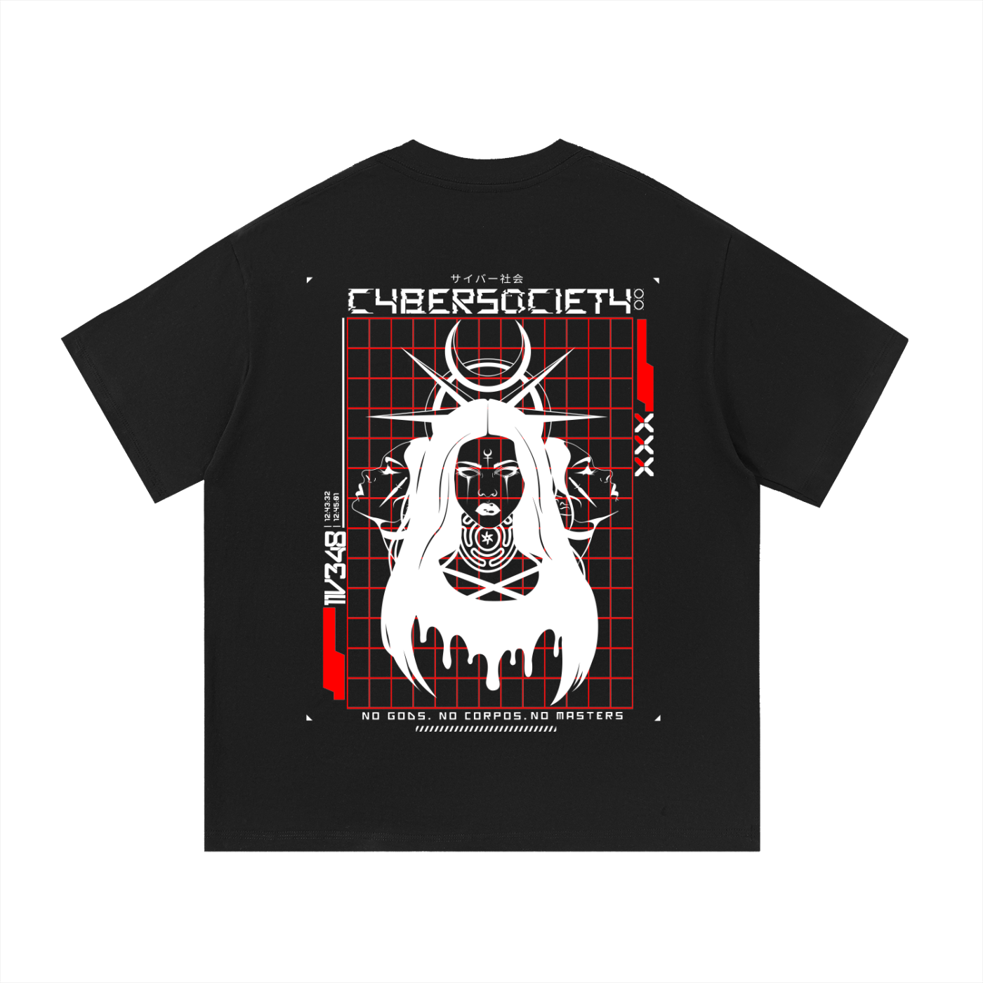 No Corpos | Cybergoth Unisex Cotton Tshirt - CYBERSOCIETY
