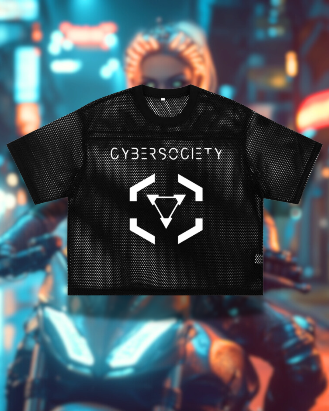 NET_Runner | Boxy Mesh Tee - CYBERSOCIETY