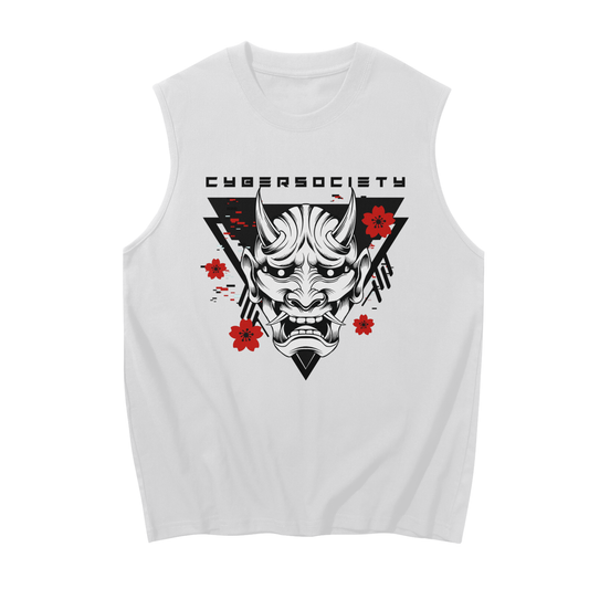 Cherry ON1 | Techwear Sleeveless Tank Top - CYBERSOCIETY