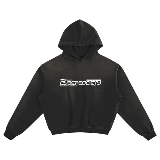 CRITICAL ERR0R | Unisex Techwear Boxy Hoodie - CYBERSOCIETY