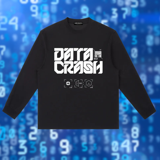 DATA CRASH | Long-Sleeve Techwear T-Shirt - CYBERSOCIETY