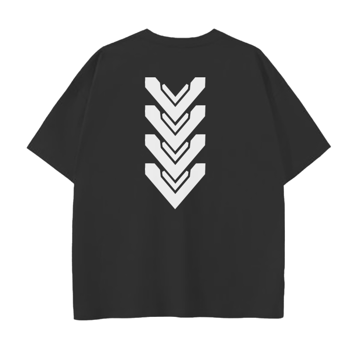 TR1F0RCE | Unisex Drop Shoulder T-Shirt - Black - CYBERSOCIETY