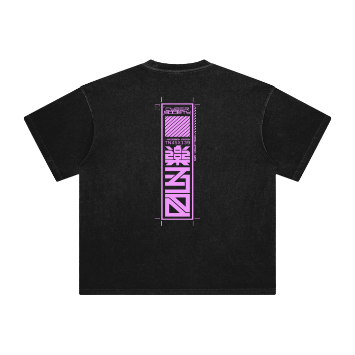NEON V3XX | Vintage Washed T-Shirt - CYBERSOCIETY