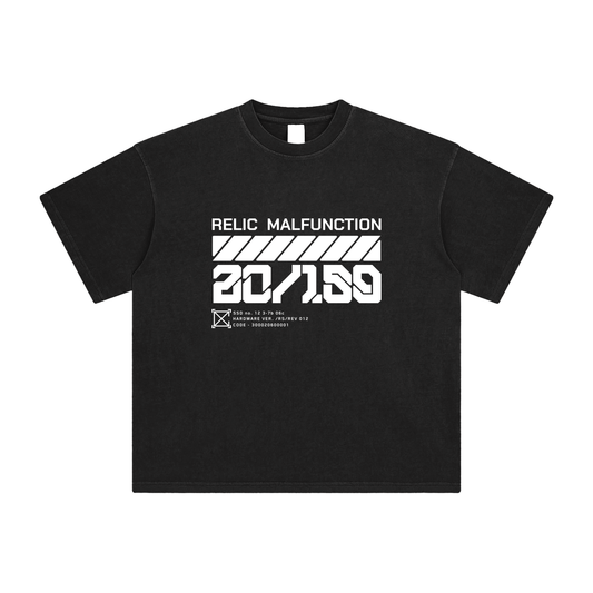 Relic Malfunction | Black Cyberpunk Tee - CYBERSOCIETY