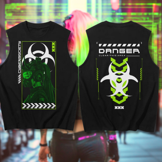 STAY TOXIC | Sleeveless Tank Top - CYBERSOCIETY