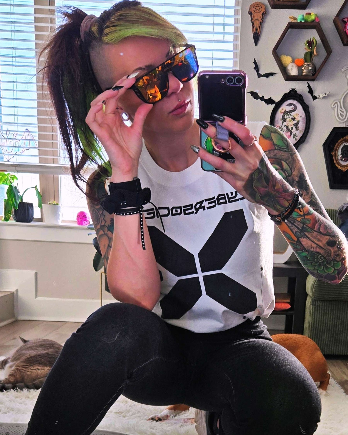 X Factor | White Sleeveless Tank - CYBERSOCIETY
