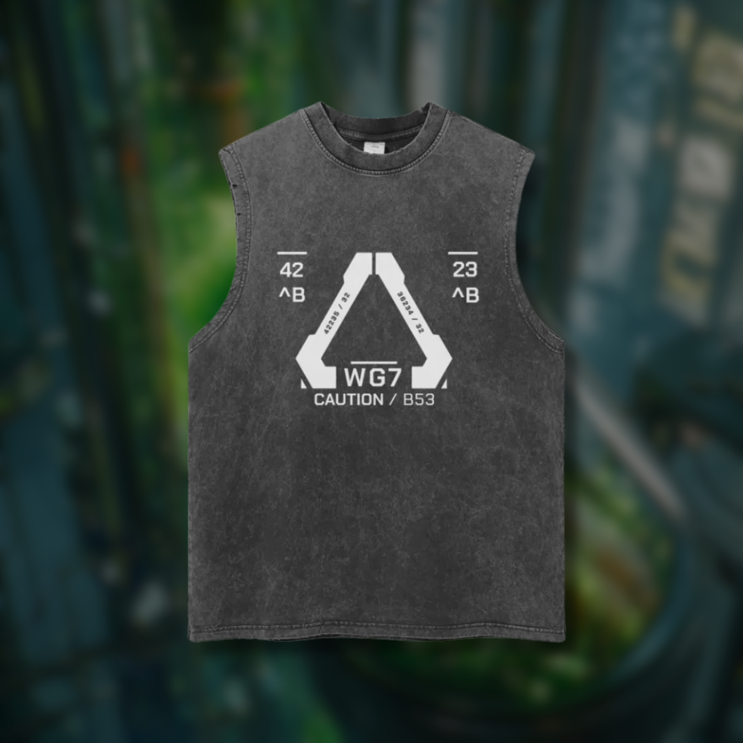 XX9 | Snow Washed Techwear Tank Top - CYBERSOCIETY