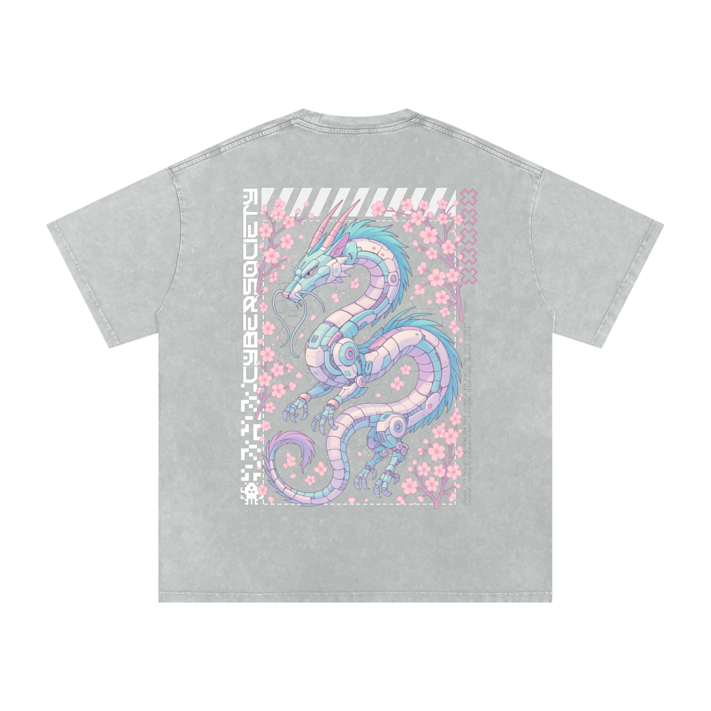 NeoHaku | Unisex Cyberpunk Acid Wash Tee