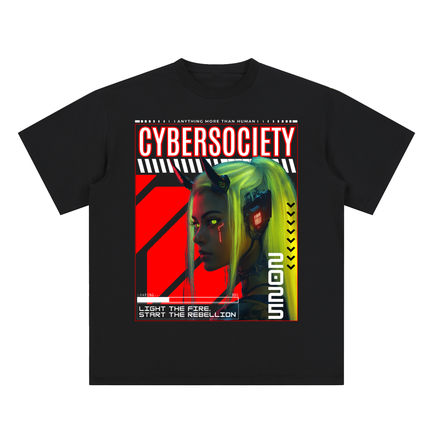 More Than Human | Unisex Cyberpunk Tee