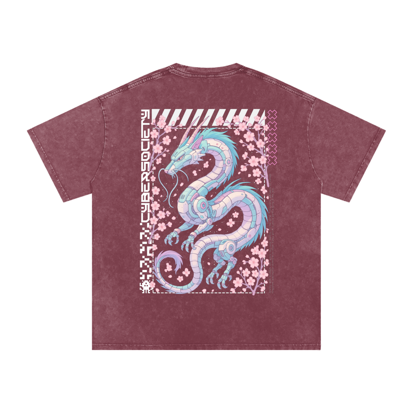 NeoHaku | Unisex Cyberpunk Acid Wash Tee