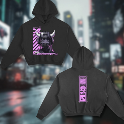 NEON V3XX  | Boxy Hoodie - CYBERSOCIETY 
