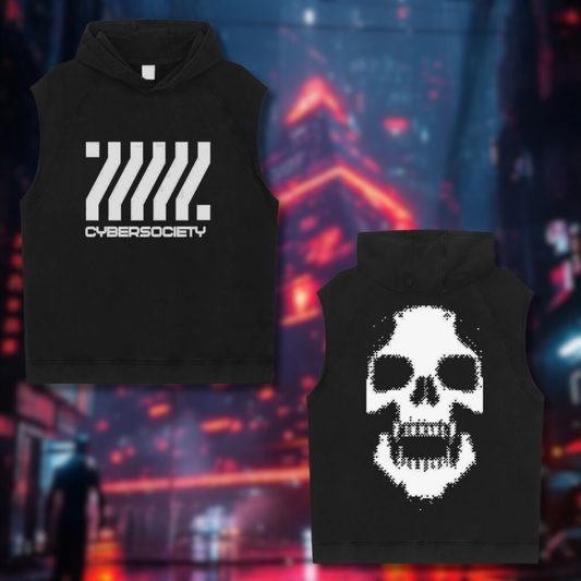 C0RRUPTED | Hooded Vest - CYBERSOCIETY 