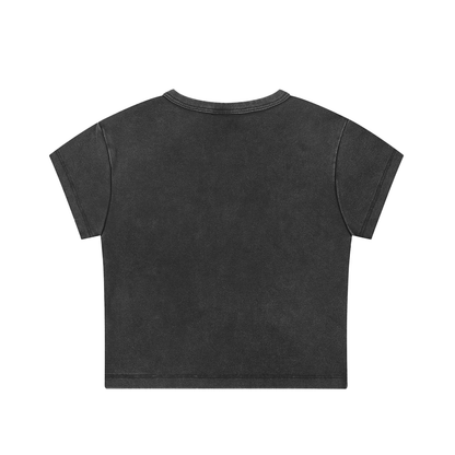 CYBER_0NI I Acid Washed Crop Top - CYBERSOCIETY 