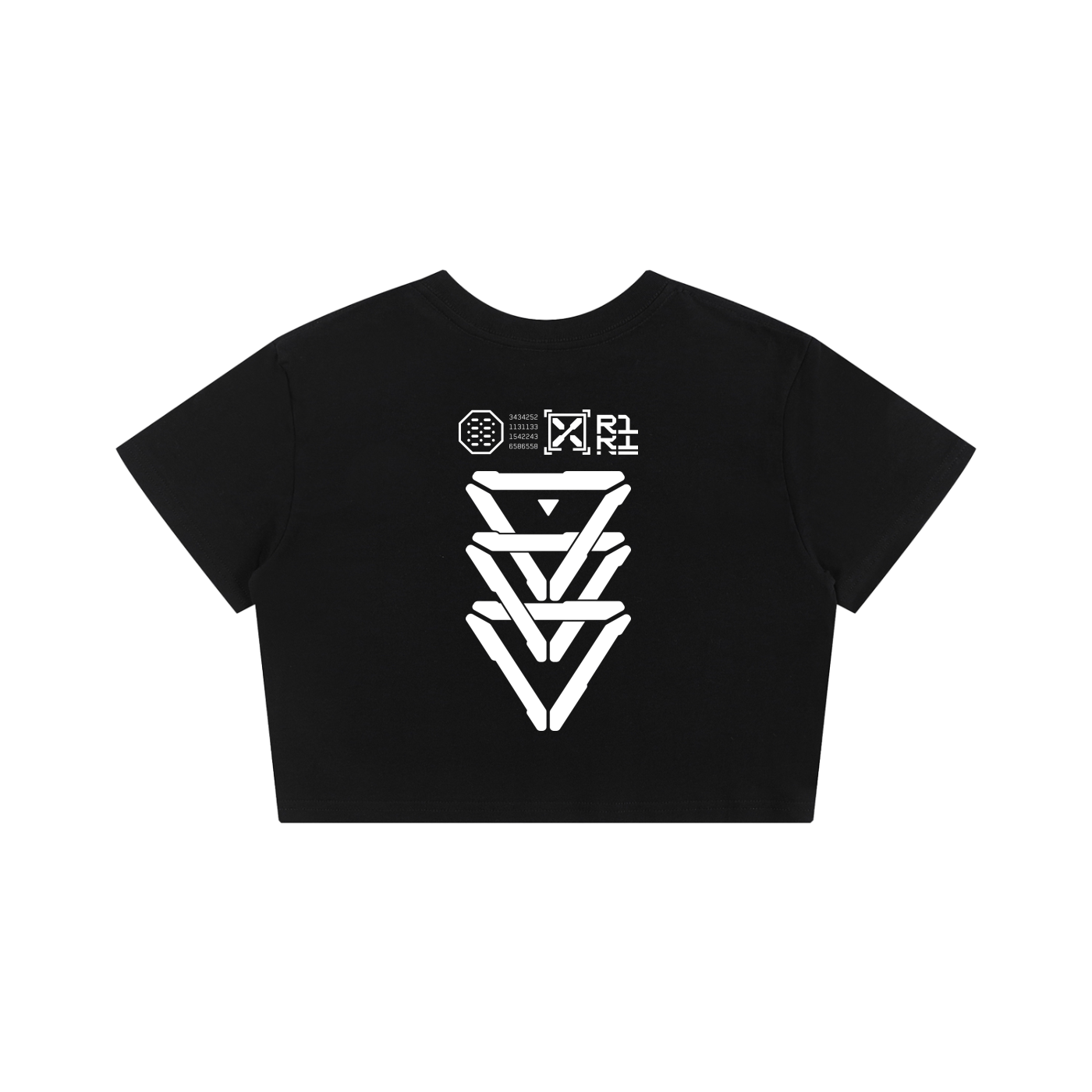 Access Granted | Black Cropped Baby Tee - CYBERSOCIETY 