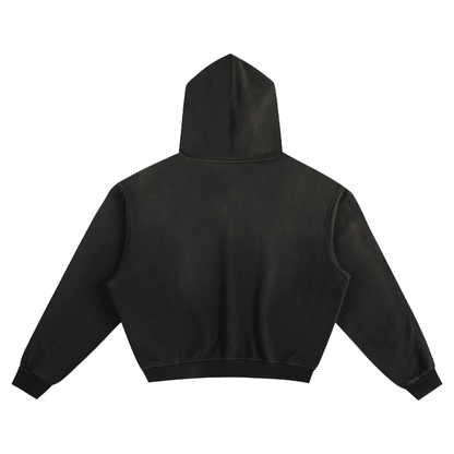 D3LTA H1VE | Cyberwear Unisex Black Boxy Hoodie - CYBERSOCIETY 
