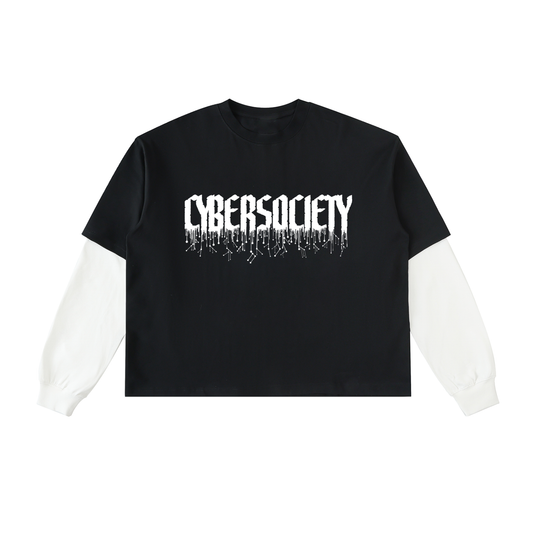 Cyber Circuit | Unisex Long  Sleeve Cotton Tee