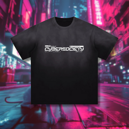 CRITICAL ERR0R | Unisex Techwear Black Tee - CYBERSOCIETY 