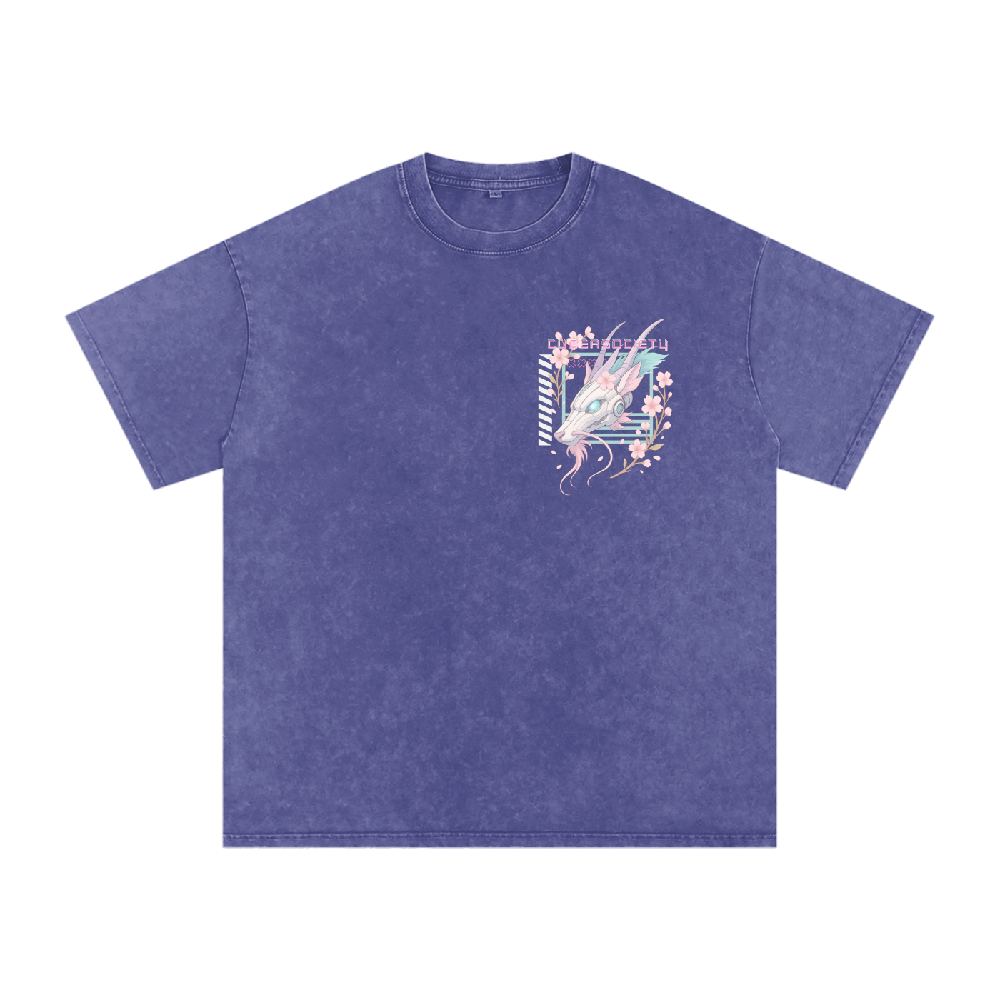 NeoHaku | Unisex Cyberpunk Acid Wash Tee