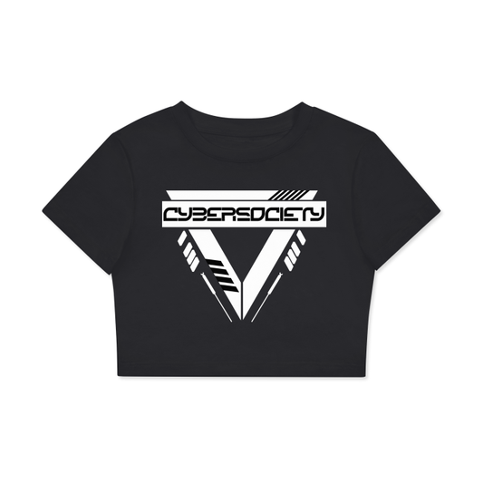 TR1F0RCE | Women's Fitted Crop Tee - CYBERSOCIETY 