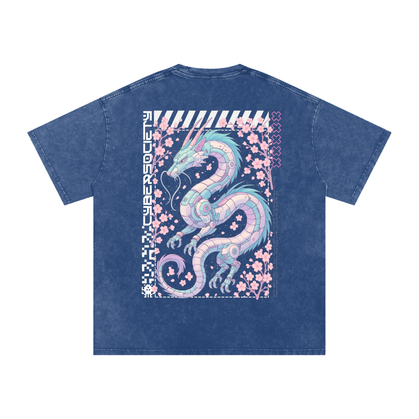 NeoHaku | Unisex Cyberpunk Acid Wash Tee