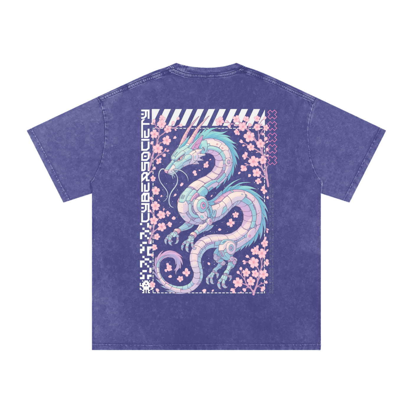 NeoHaku | Unisex Cyberpunk Acid Wash Tee
