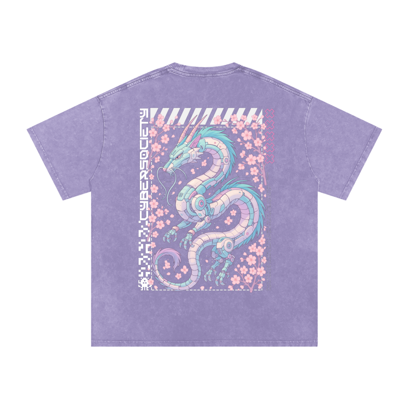 NeoHaku | Unisex Cyberpunk Acid Wash Tee