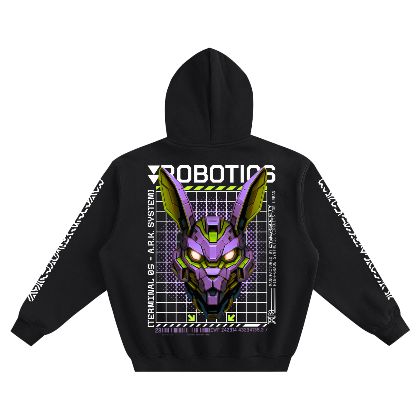 Rabbit Robotics | Fleeced Cyberpunk Hoodie
