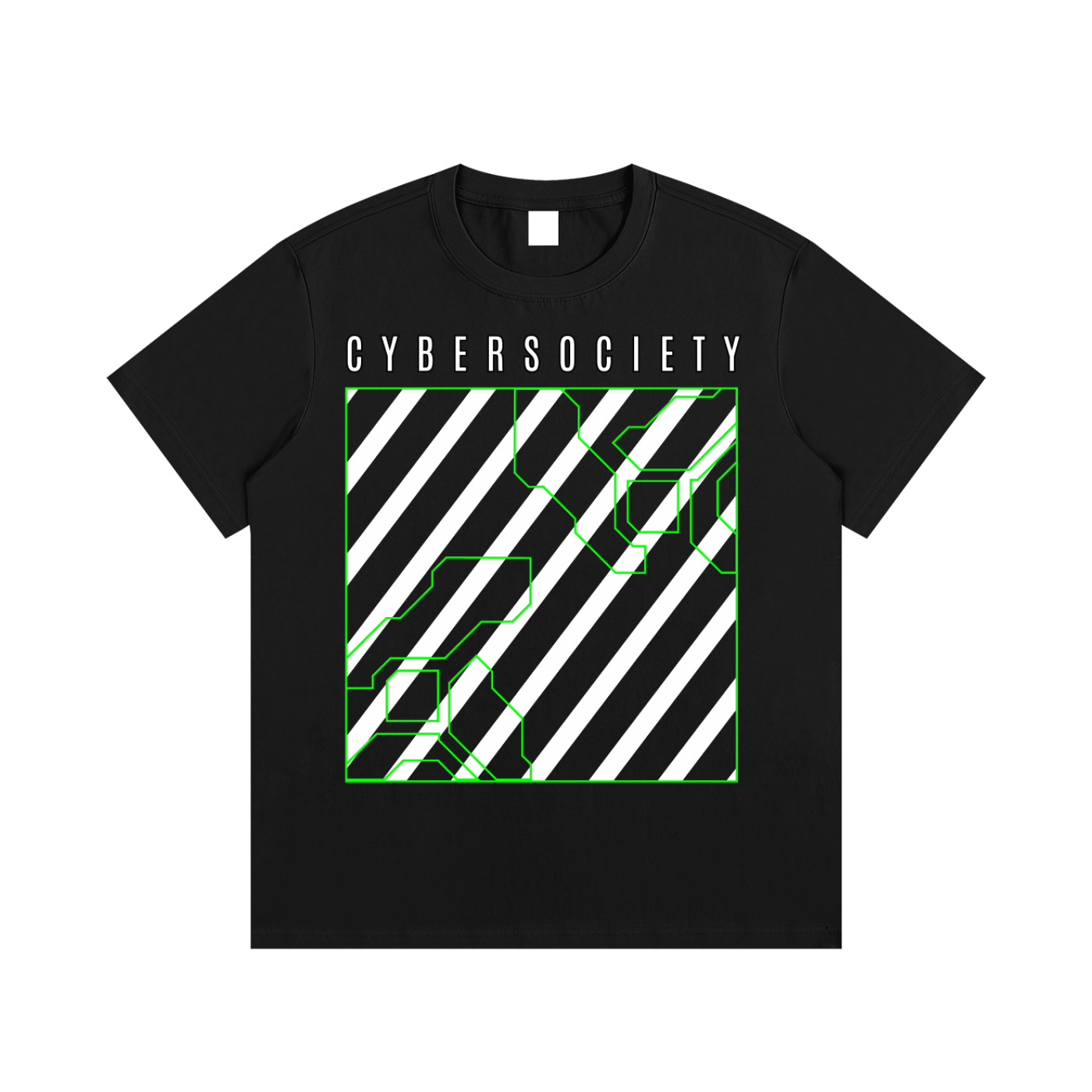 Black Grid Protocol | Unisex Black Tee