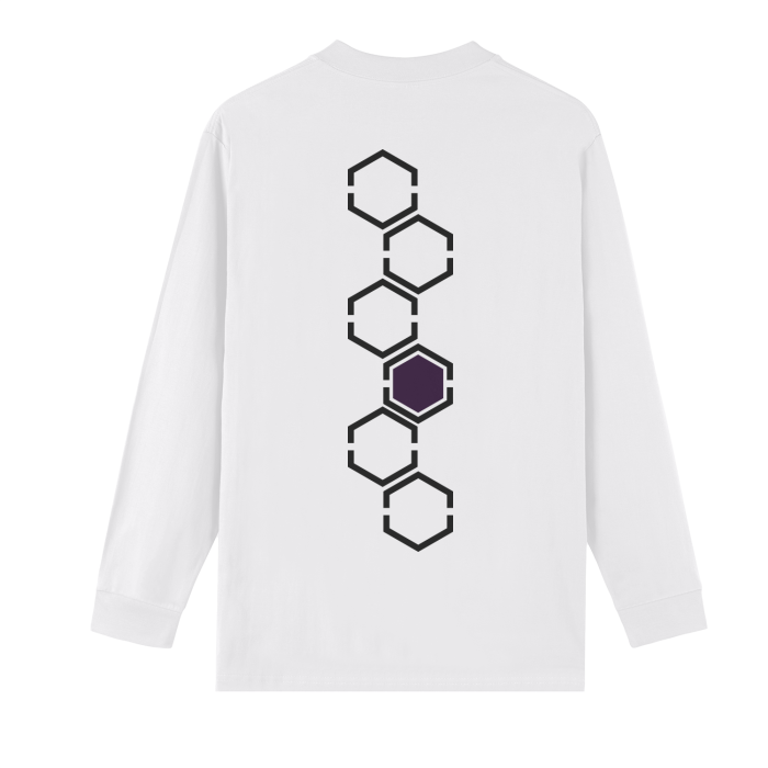 XEN0UNIT | Unisex Crew Neck Heavyweight 100% Cotton Long Sleeve Shirt