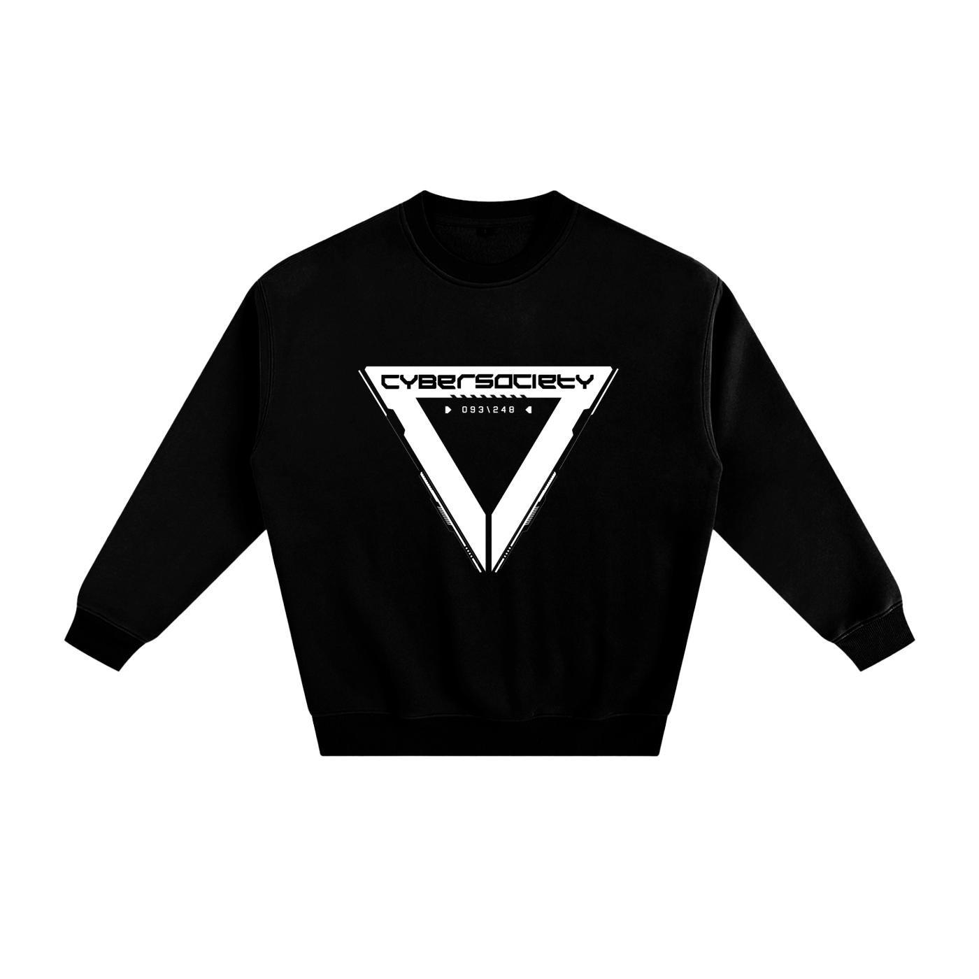 Disconnected | Black Cyberpunk Fleeced Sweatshirt
