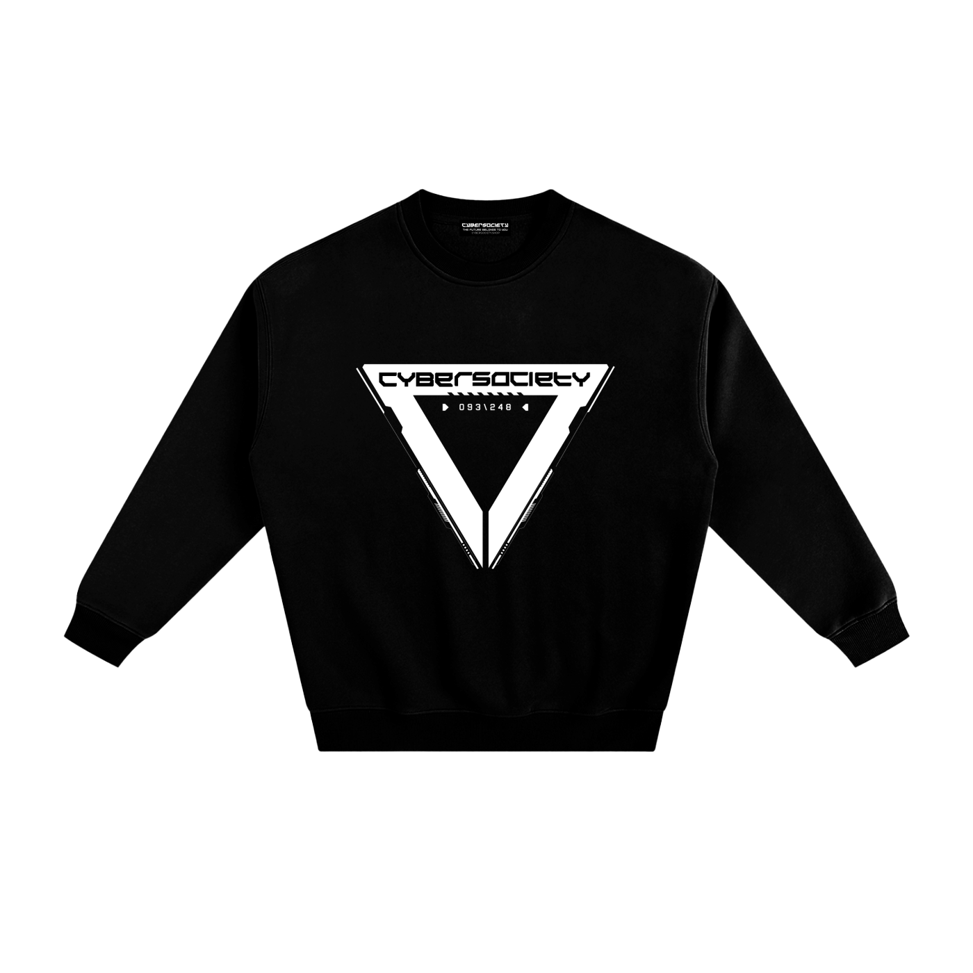Disconnected | Black Cyberpunk Fleeced Sweatshirt
