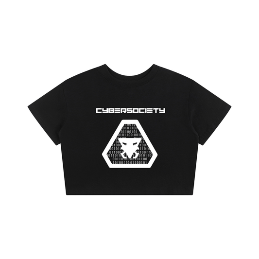 Cyber_Psycho | Cyberpunk Womens Baby Tee - CYBERSOCIETY 