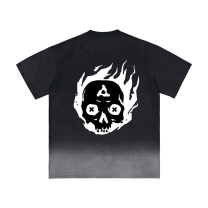 CYBERM3TAL | Cyberwear Acid Washed Black T-shirt - CYBERSOCIETY 