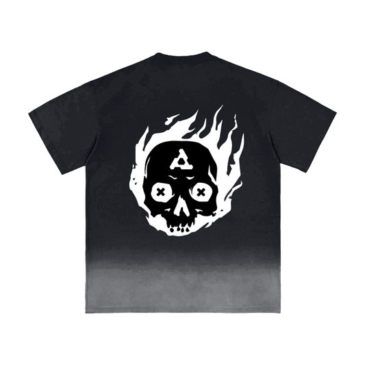 CYBERM3TAL | Cyberwear Acid Washed Black T-shirt - CYBERSOCIETY 