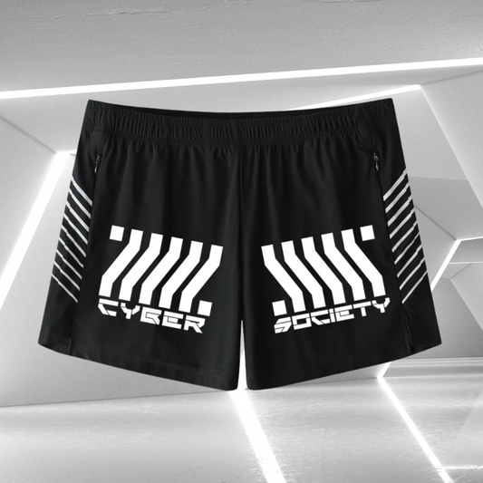 C0RRUPTED | Men's Techwear Performance Shorts - CYBERSOCIETY 