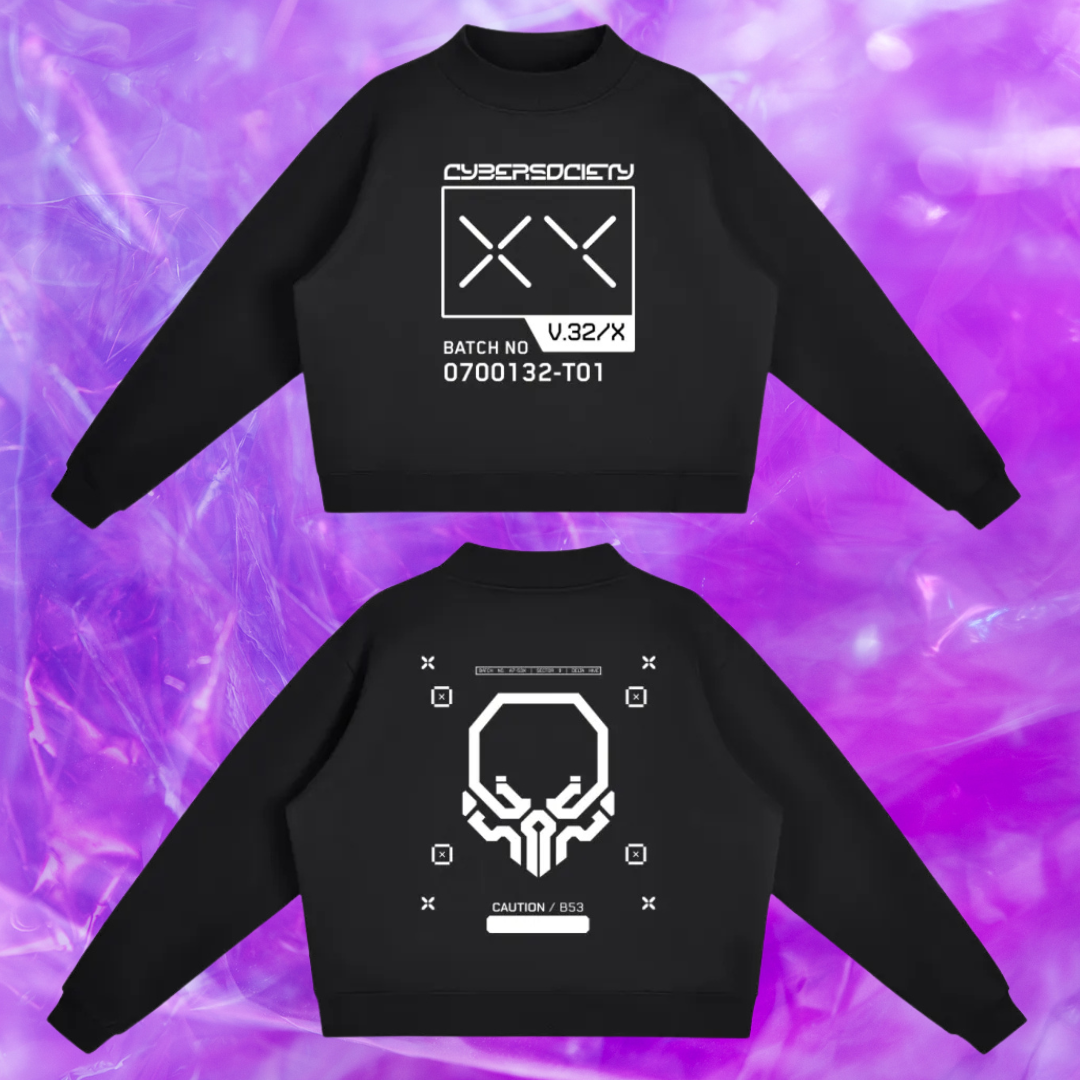 D3LTA Hive | Womens Cyberpunk Fleece Sweatshirt