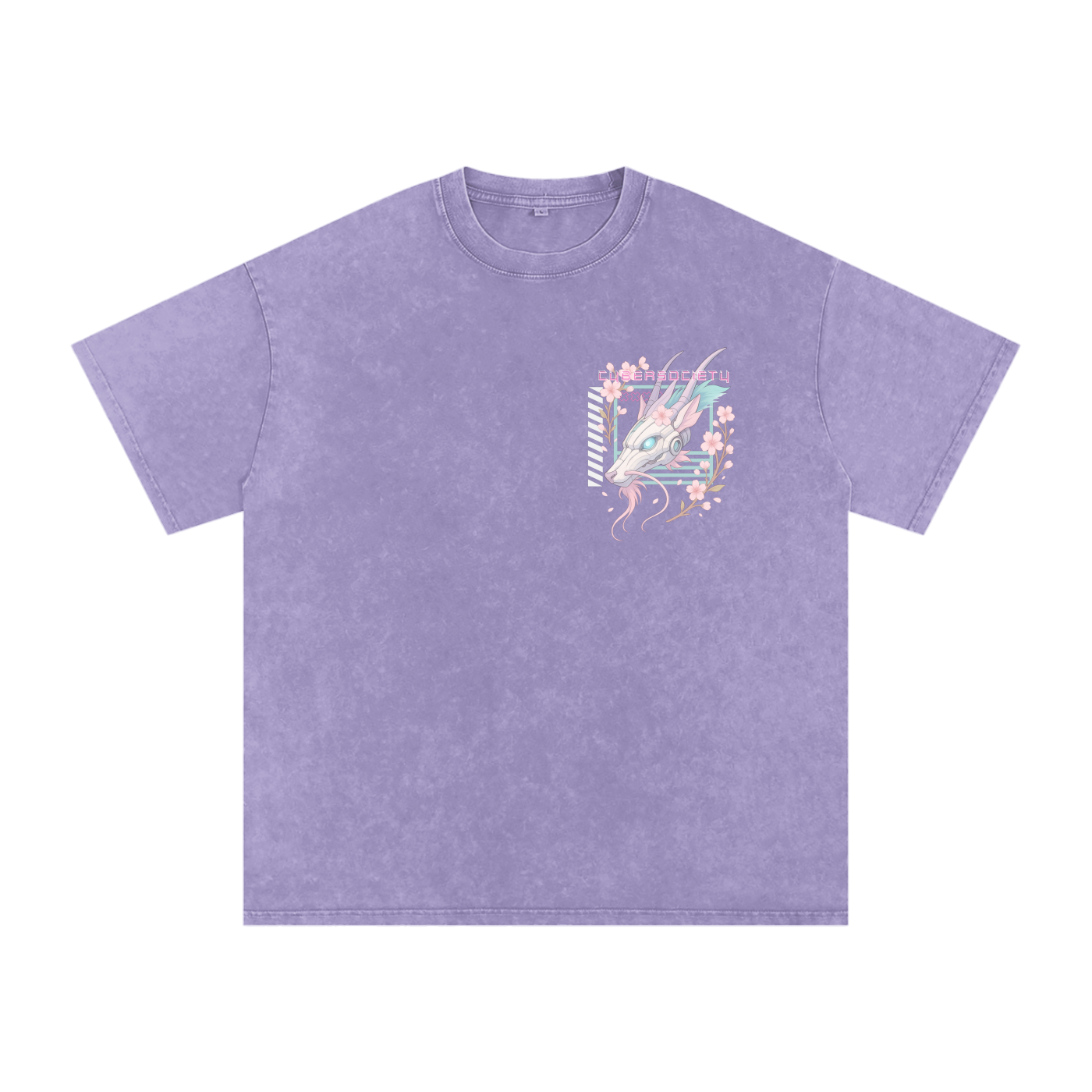 NeoHaku | Unisex Cyberpunk Acid Wash Tee