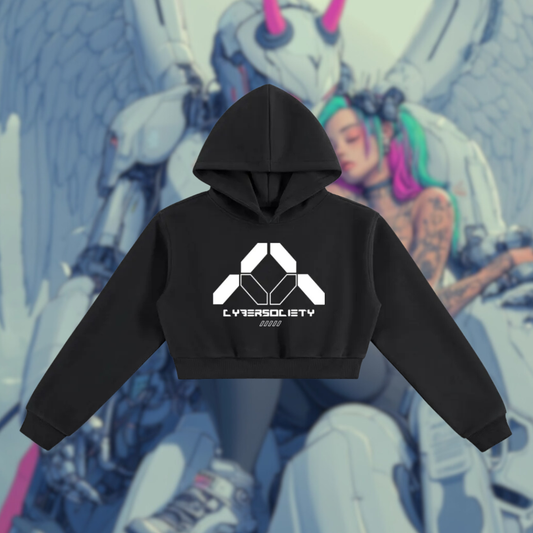 Access Granted | Womens Techwear Cropped Hoodie
