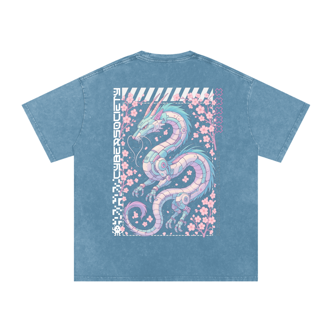 NeoHaku | Unisex Cyberpunk Acid Wash Tee