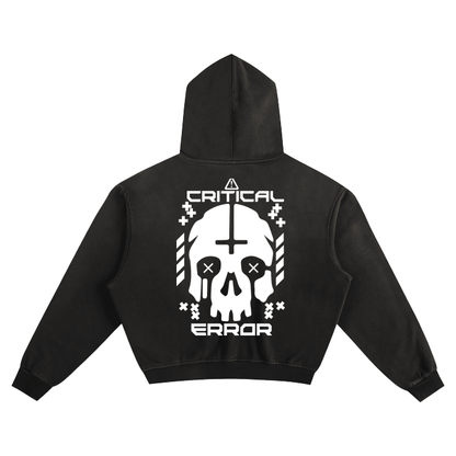 CRITICAL ERR0R | Unisex Techwear Boxy Hoodie - CYBERSOCIETY 