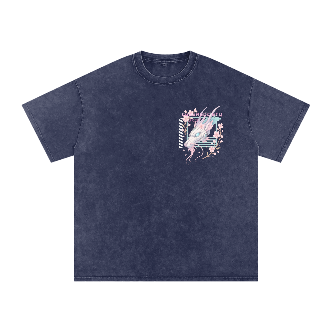 NeoHaku | Unisex Cyberpunk Acid Wash Tee