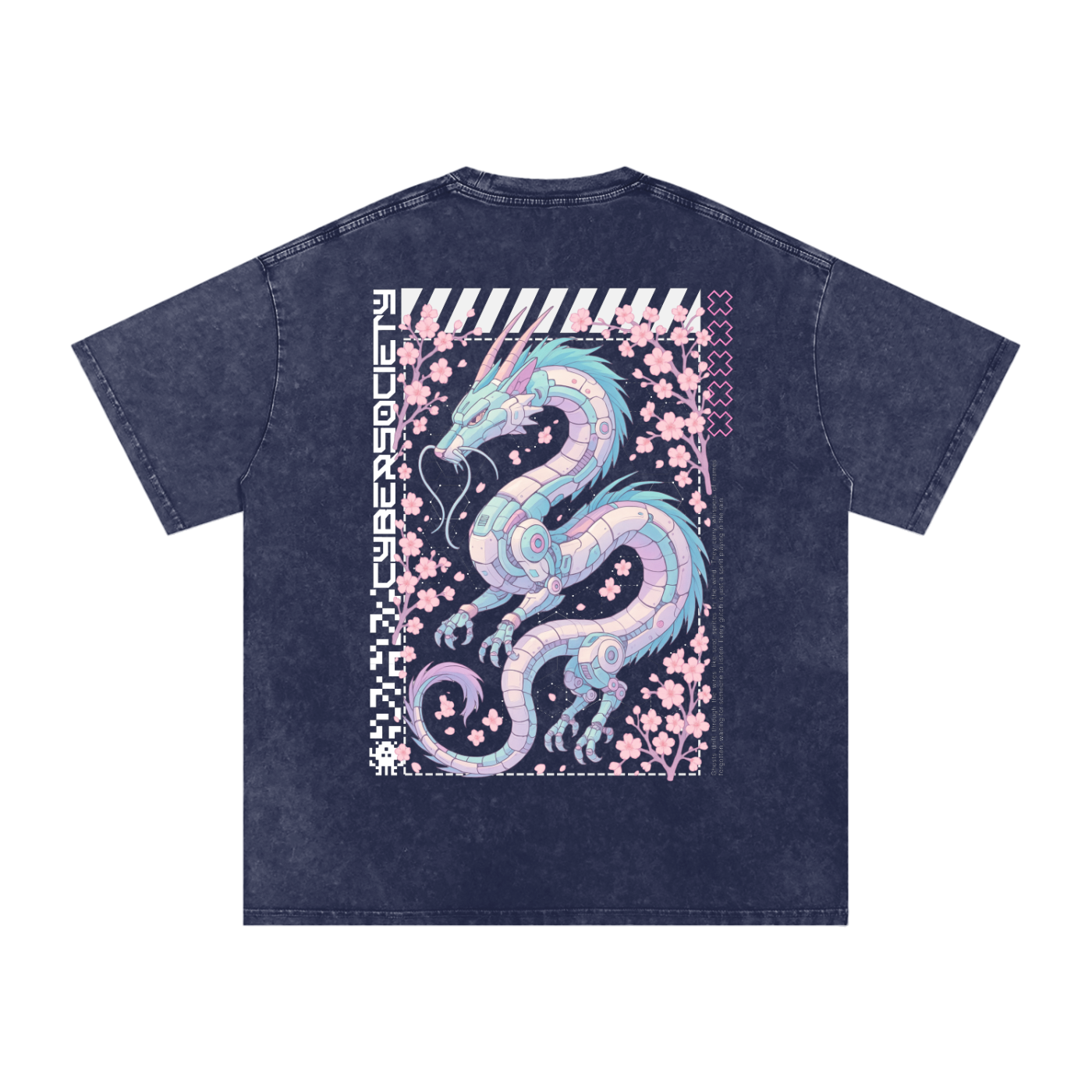 NeoHaku | Unisex Cyberpunk Acid Wash Tee
