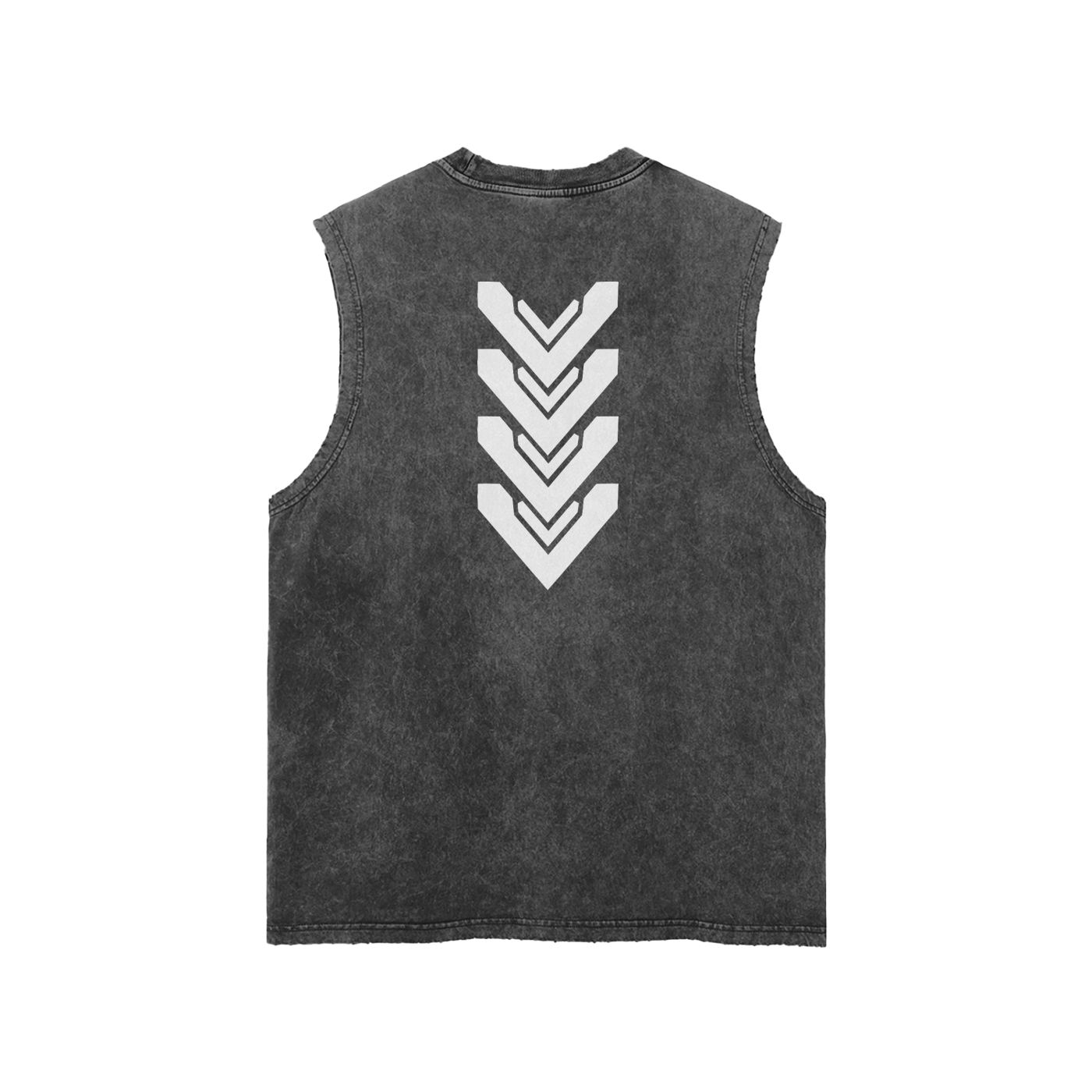 TRIFORCE | Snow Washed Distressed Tank Top - CYBERSOCIETY 