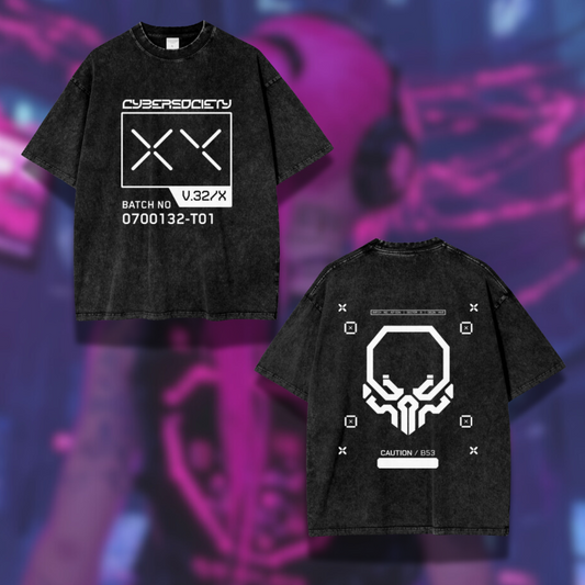 D3LTA H1VE - Cyberwear Black Short Sleeve T