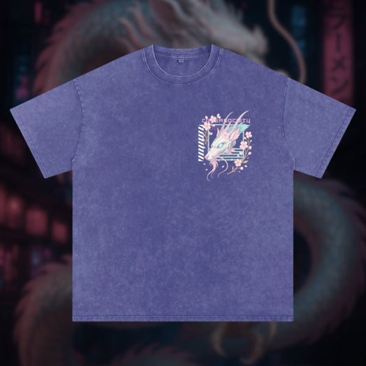 NeoHaku | Unisex Cyberpunk Acid Wash Tee