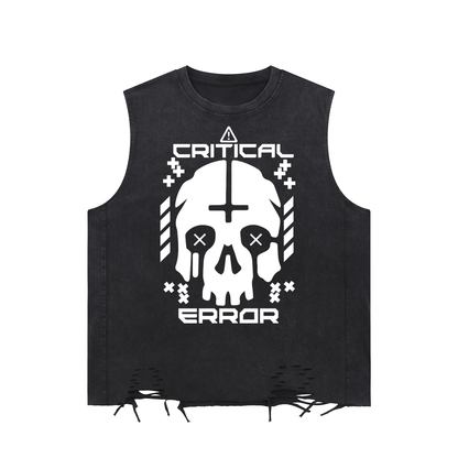 CRITICAL ERR0R | Cybergoth Raw-Hem Tank Top - CYBERSOCIETY 